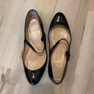 Rare Christian louboutin Mary Jane flats 7 37